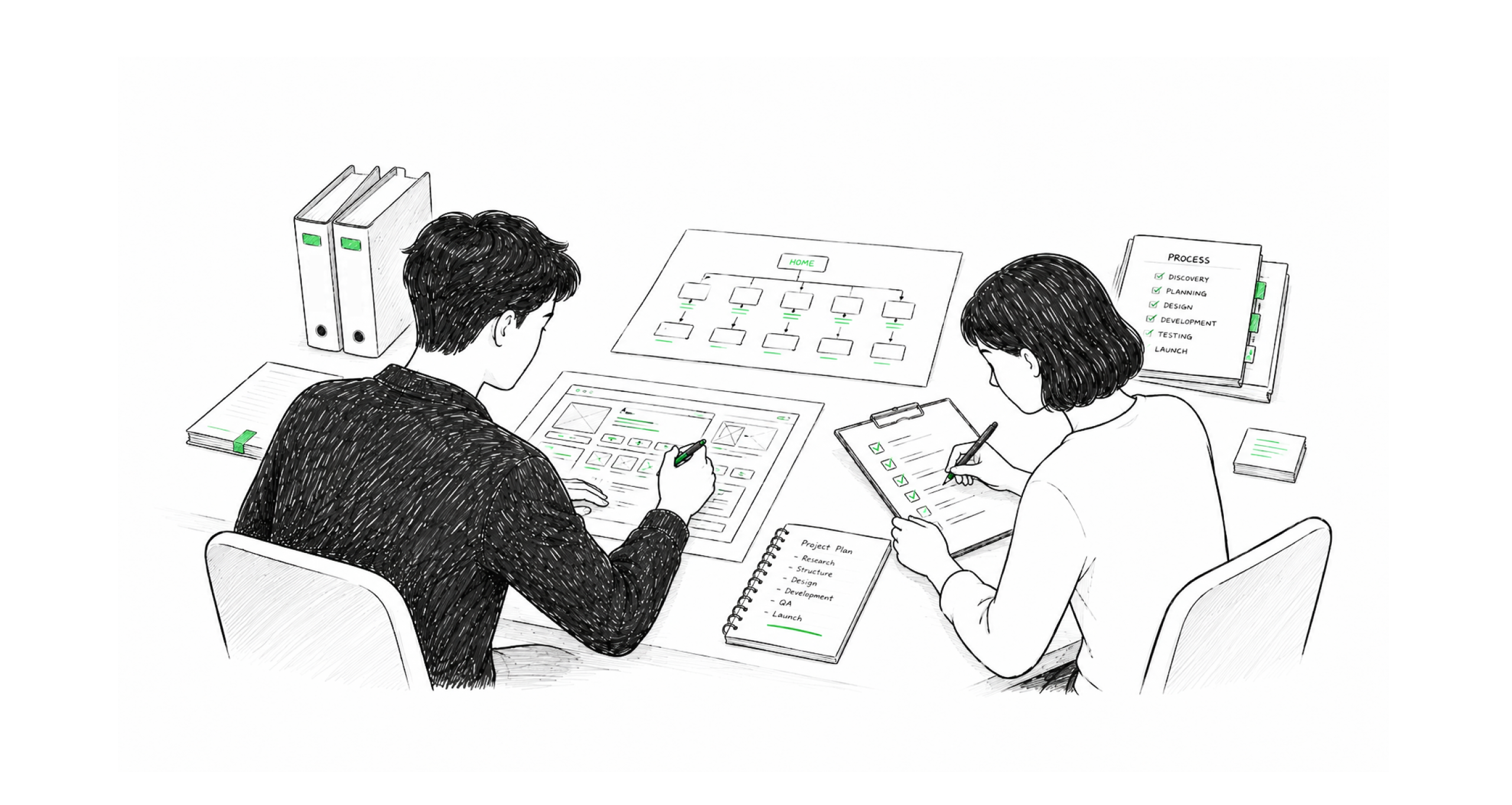 담당자 일러스트